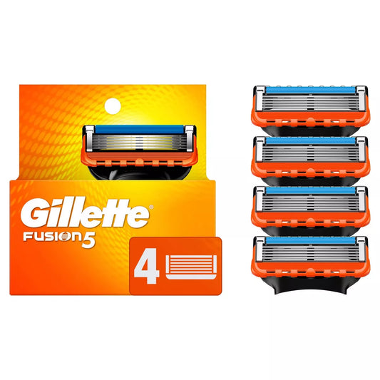 Gillette Fusion5 Razor Blade Refills – 4 Pack | Advanced 5-Blade Shaving